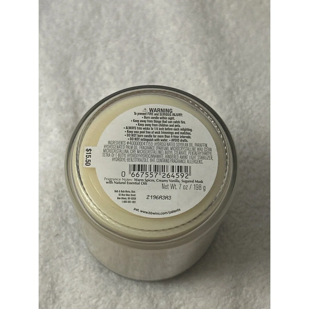 Bath & Body Works Sugared Snickerdoodle Single Wick Candle 7 oz New
